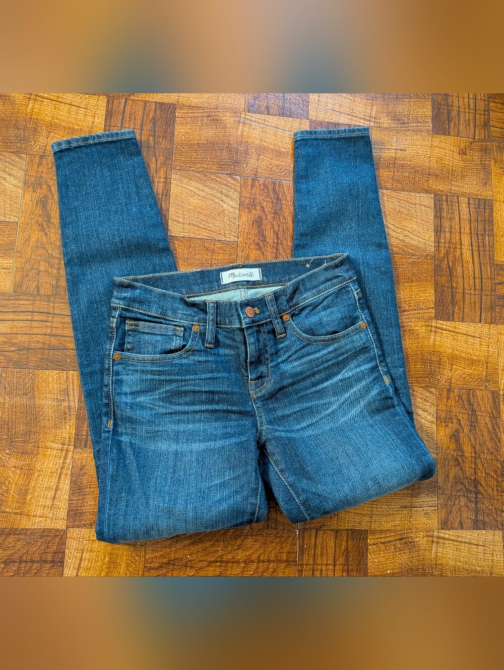 Madewell 8" Skinny Dark Wash Blue Jeans Size 26